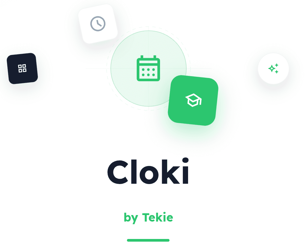 Tela do sistema Cloki com a grade escolar